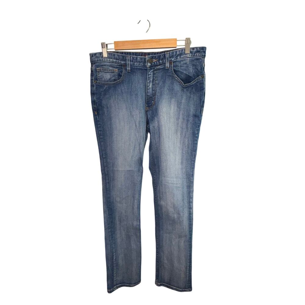 Johnston & Murphy Blue Denim Straight Leg Jeans Size 33x32